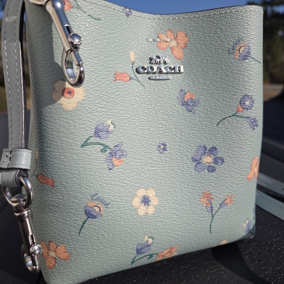 Coach Handbags - Coach Mini Town Bucket Purse Light Blue